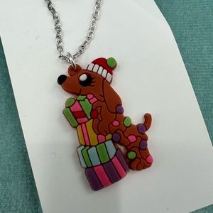 Dachshund Christmas Necklace